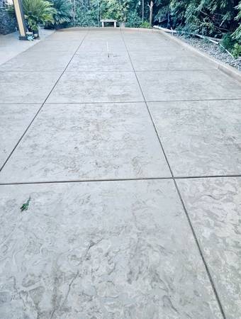 Stamped or decorative concrete close-up