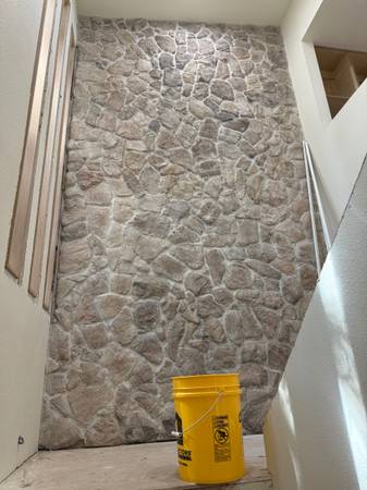 Stone-look finish example