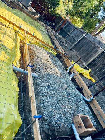 Foundation trench and footing prep